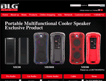 Tablet Screenshot of blgaudio.com